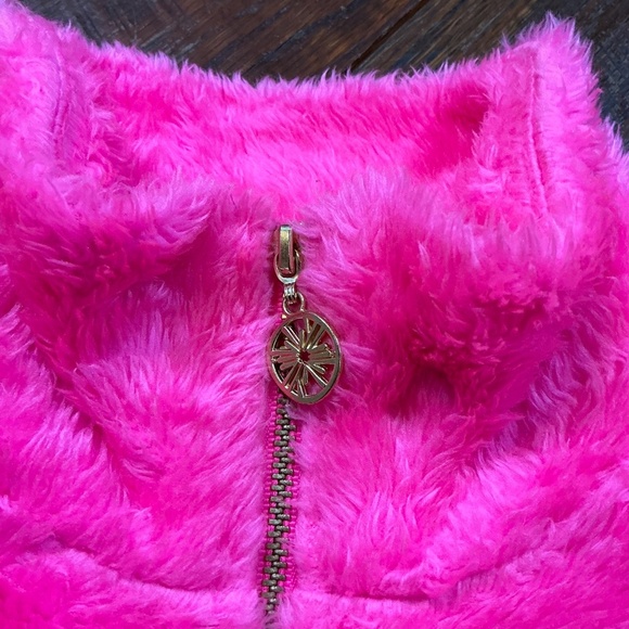 Lilly Pulitzer Keala Sherpa Popover – Pink Isle Colorblock – Size XXS - Picture 8 of 12